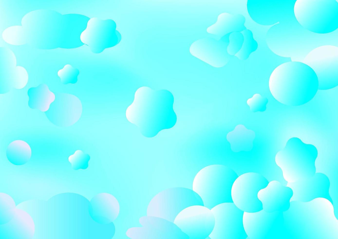 Balloon bubbles bokeh cloud abstract backgrounds wallpaper backdrop vector illustration