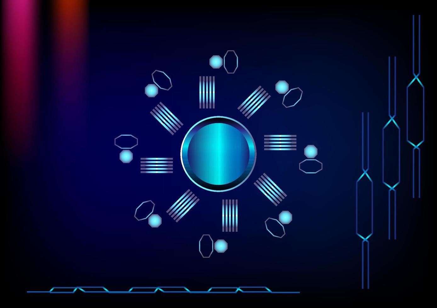 Abstract backgrounds circle shape geometric element global technology vector illustration