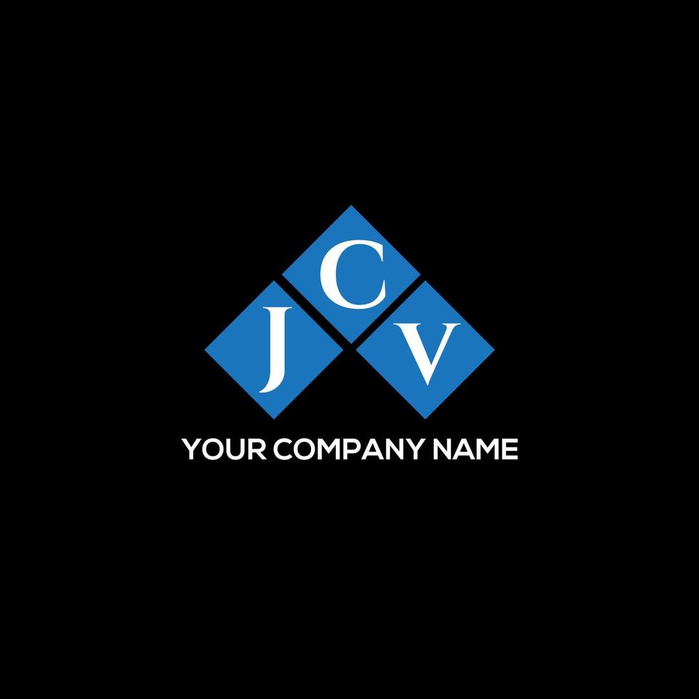 JCV letter logo design on BLACK background. JCV creative initials letter logo concept. JCV letter design. vector