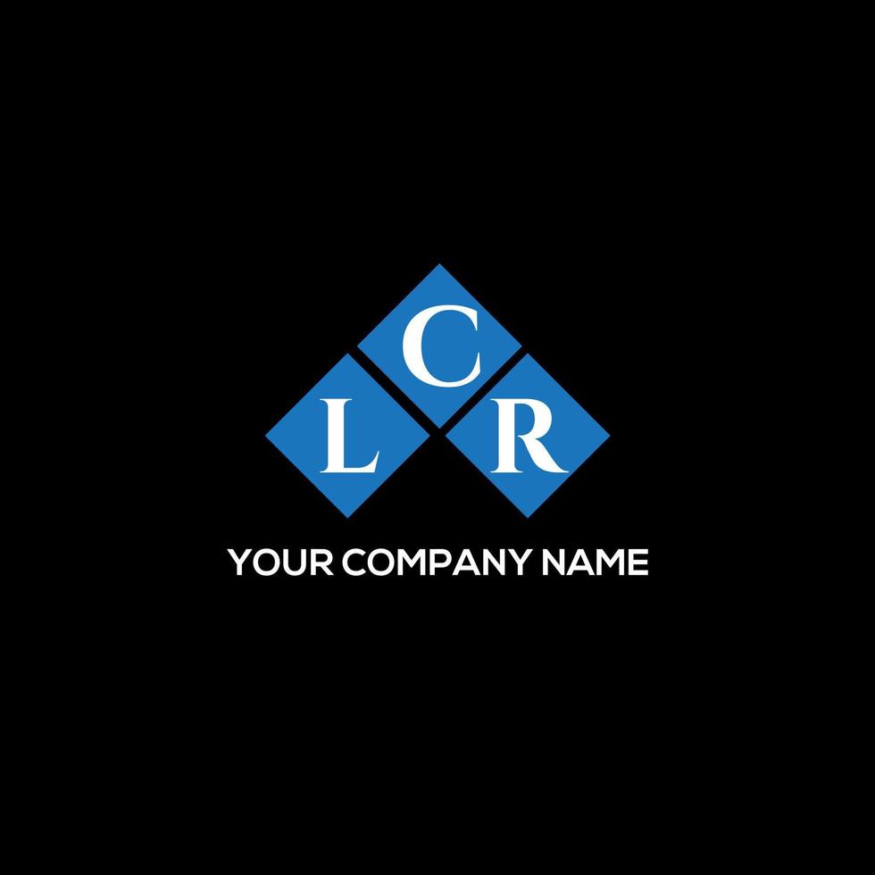 LCR letter logo design on BLACK background. LCR creative initials