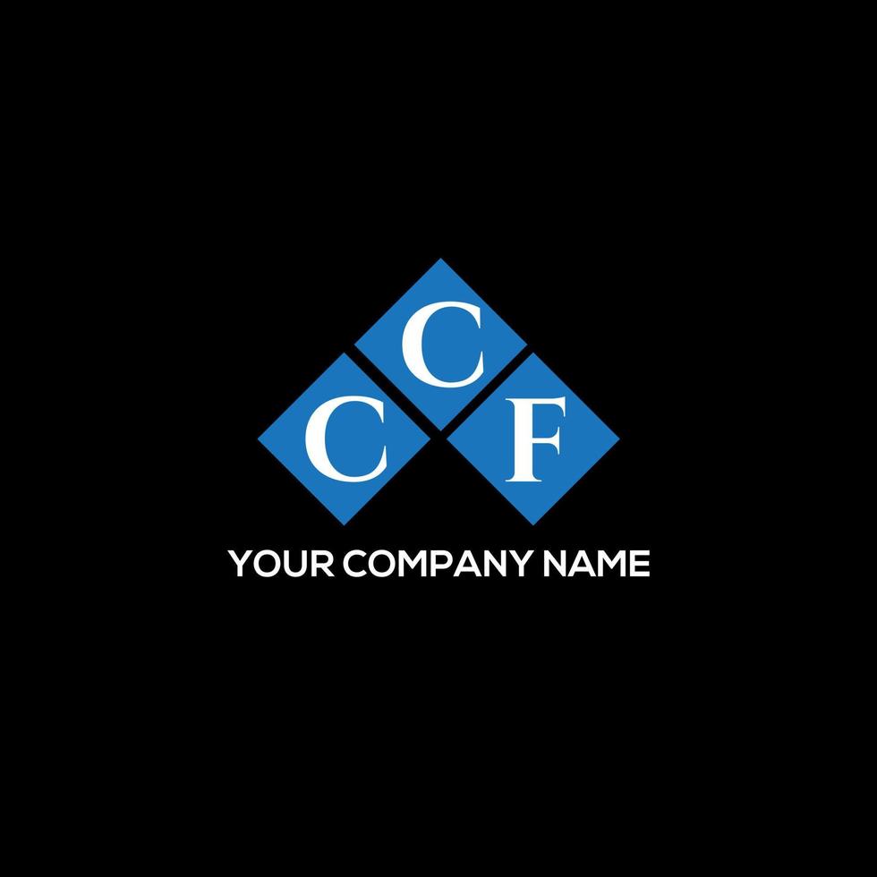 CCF letter logo design on BLACK background. CCF creative initials letter logo concept. CCF letter design. vector