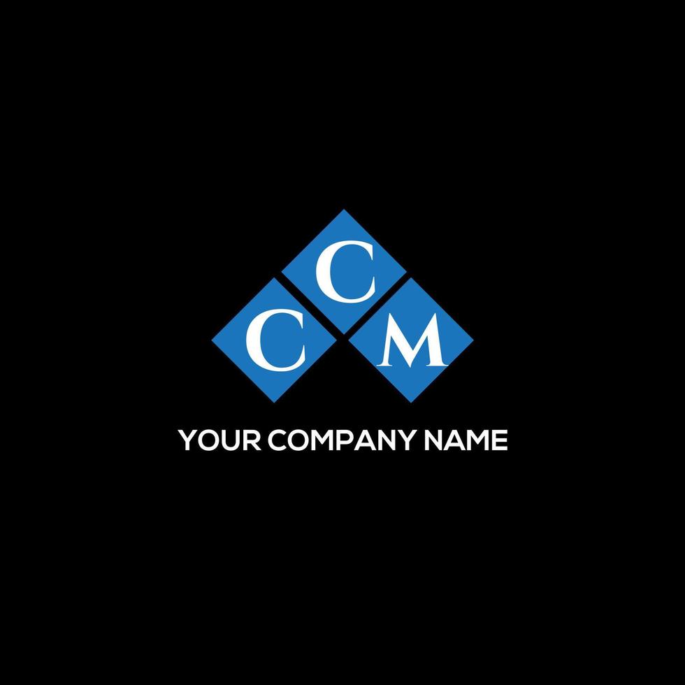 CCM letter logo design on BLACK background. CCM creative initials ...