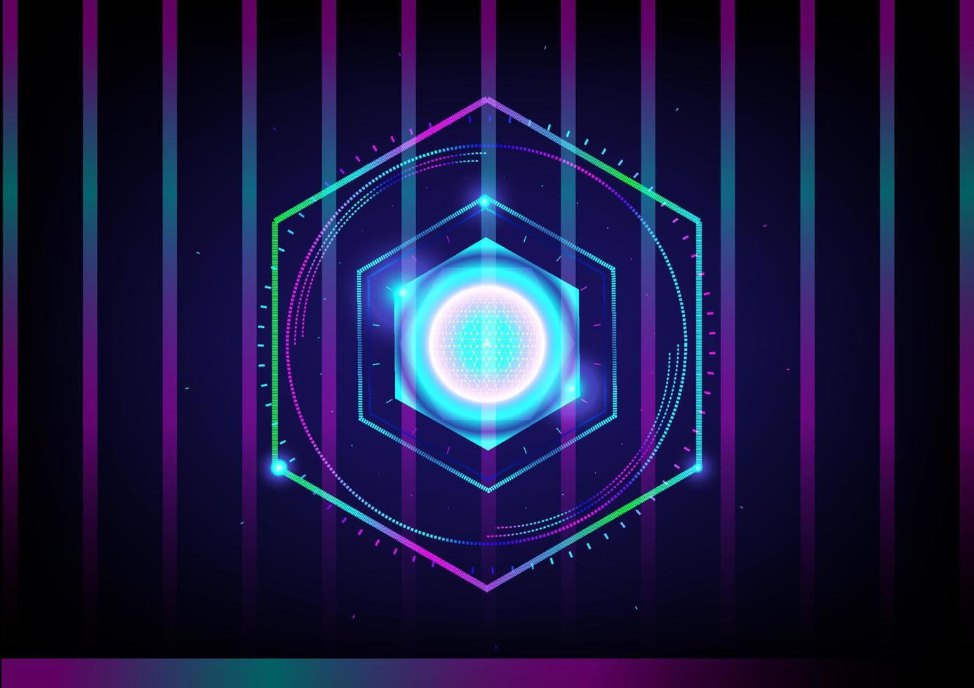 Tech circle triangle net technology abstract backgrounds vector illustration EPS10 v16 03282021