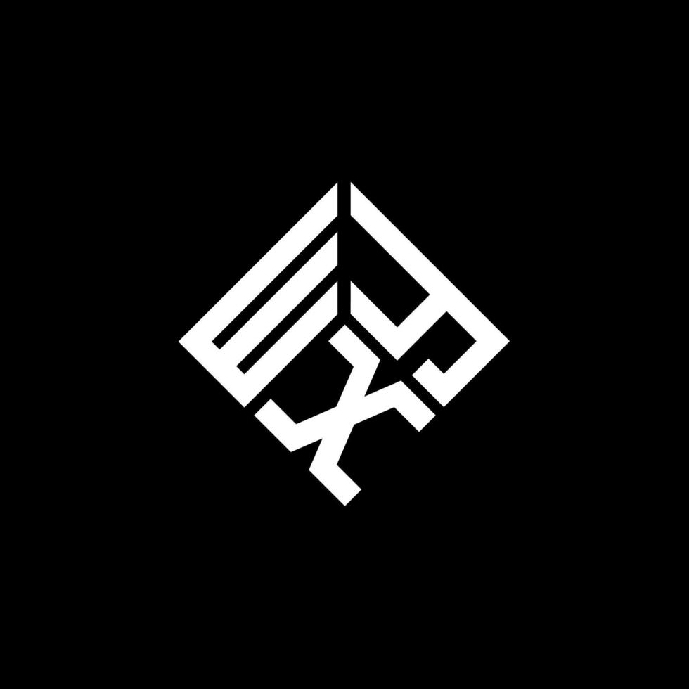 WYX letter logo design on black background. WYX creative initials letter logo concept. WYX letter design. vector