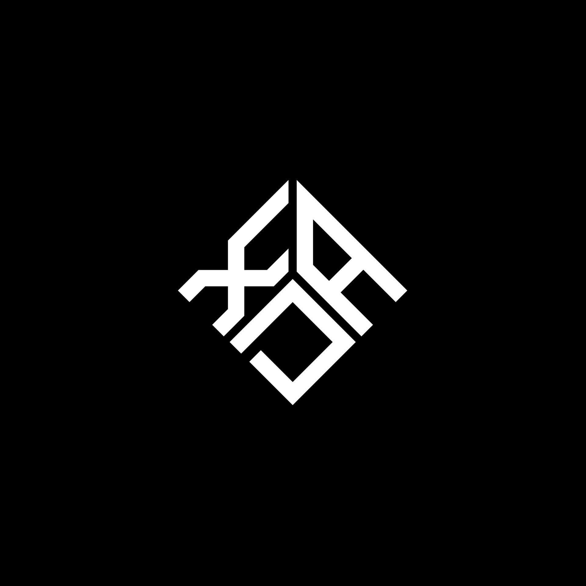 XAD letter logo design on black background. XAD creative initials