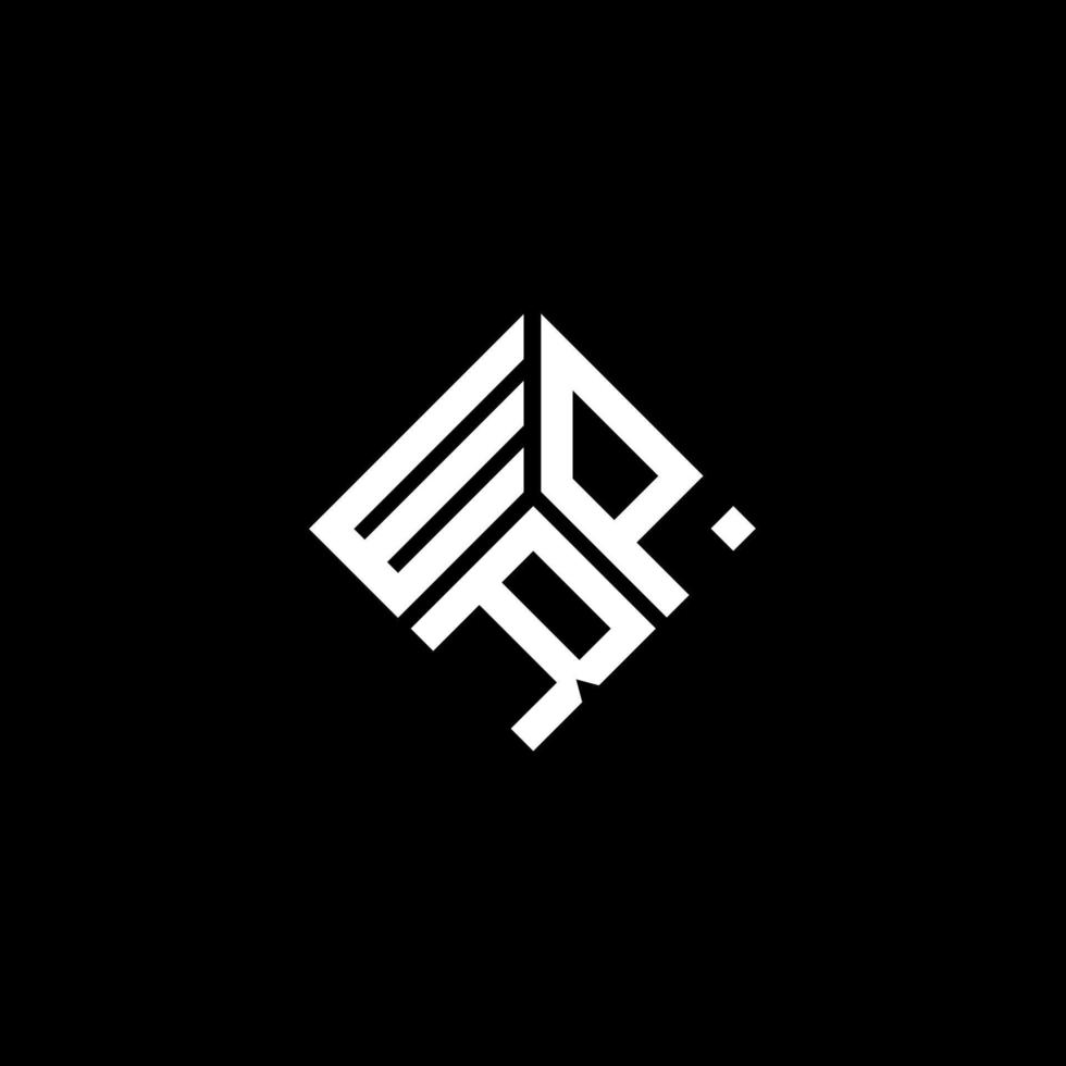 WPR letter logo design on black background. WPR creative initials letter logo concept. WPR letter design. vector