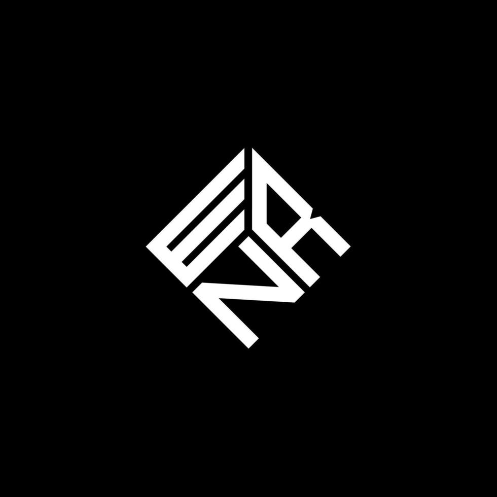 WRN letter logo design on black background. WRN creative initials letter logo concept. WRN letter design. vector