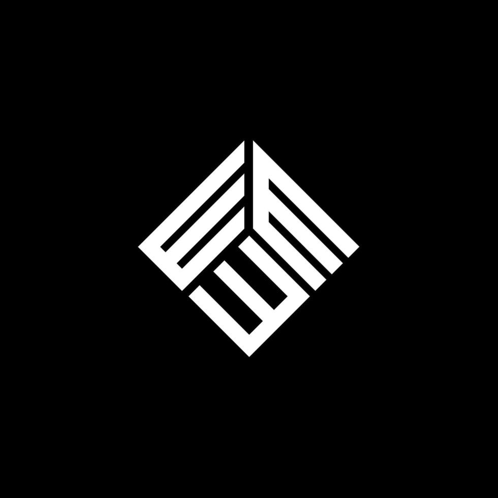 WMW letter logo design on black background. WMW creative initials letter logo concept. WMW letter design. vector