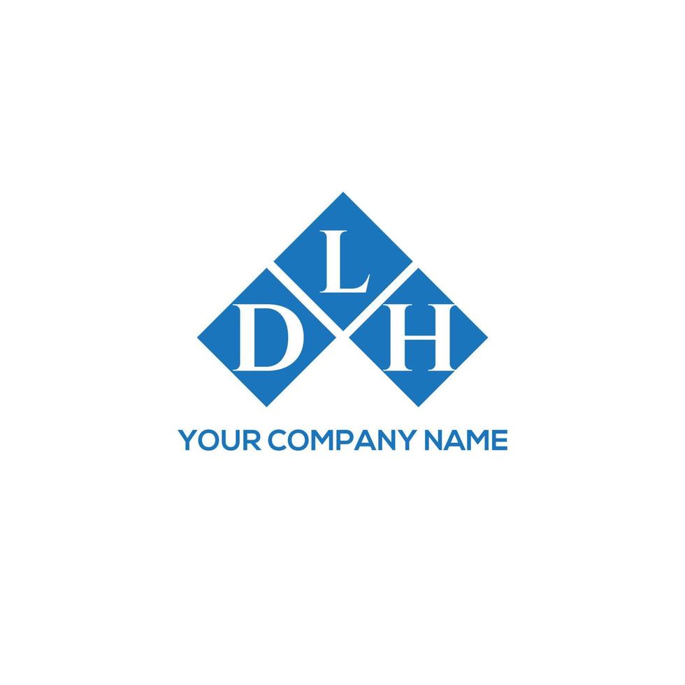 DLH letter design.DLH letter logo design on WHITE background. DLH creative initials letter logo concept. DLH letter design.DLH letter logo design on WHITE background. D vector