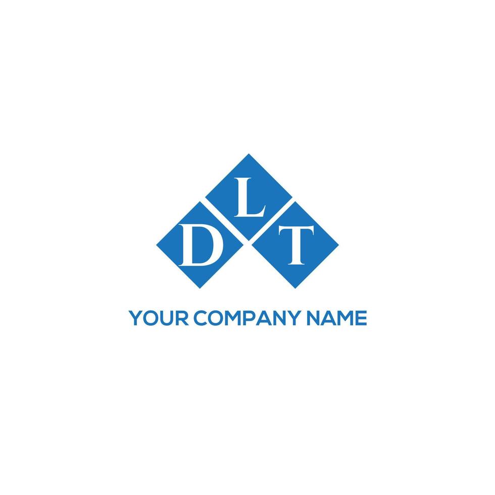 diseño de logotipo de letra dlt sobre fondo blanco. concepto de logotipo de letra de iniciales creativas dlt. diseño de letras dlt. vector