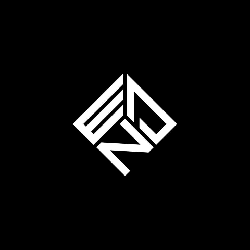WDN letter logo design on black background. WDN creative initials letter logo concept. WDN letter design. vector