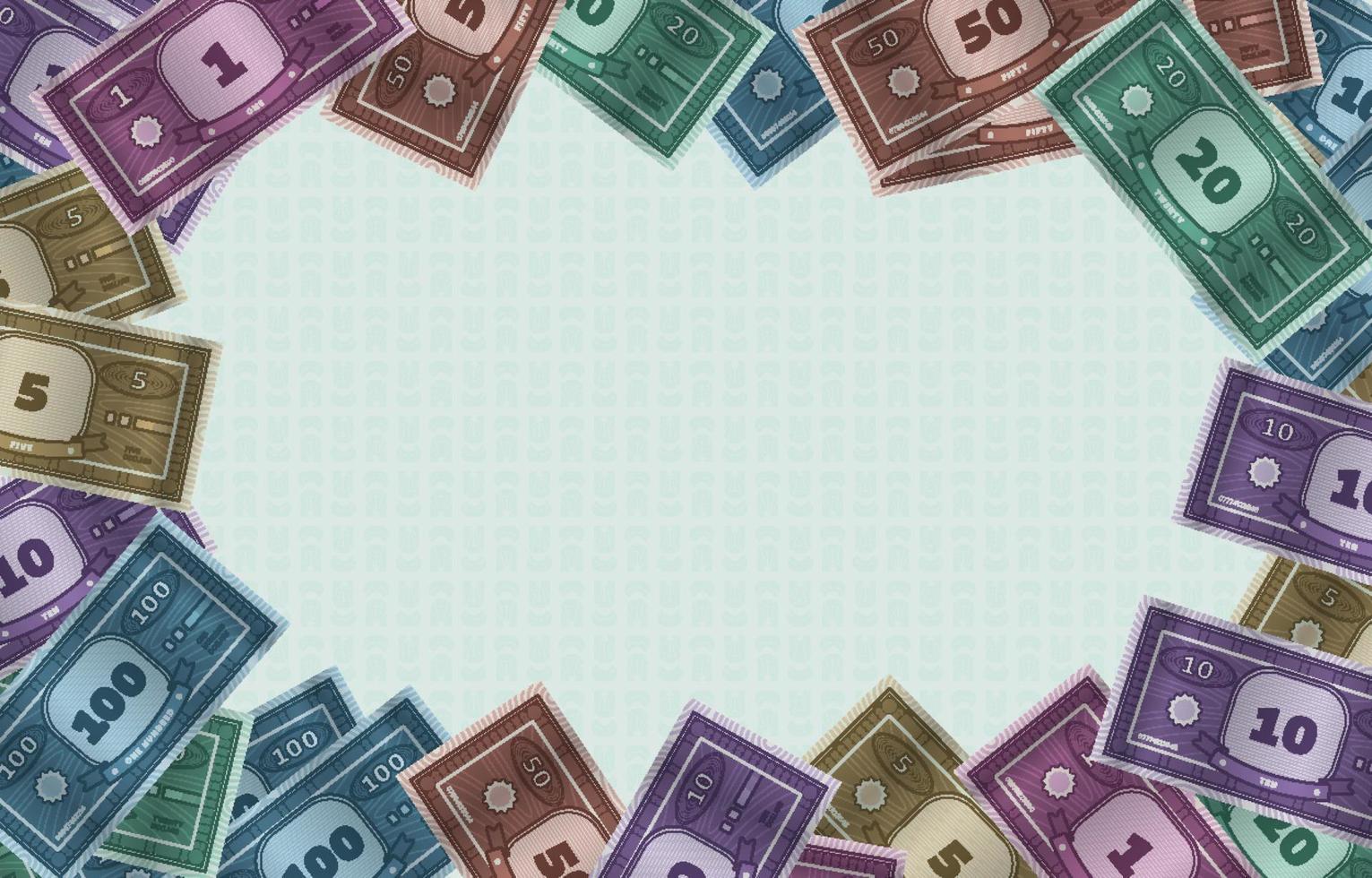 fondo de dinero ficticio vector