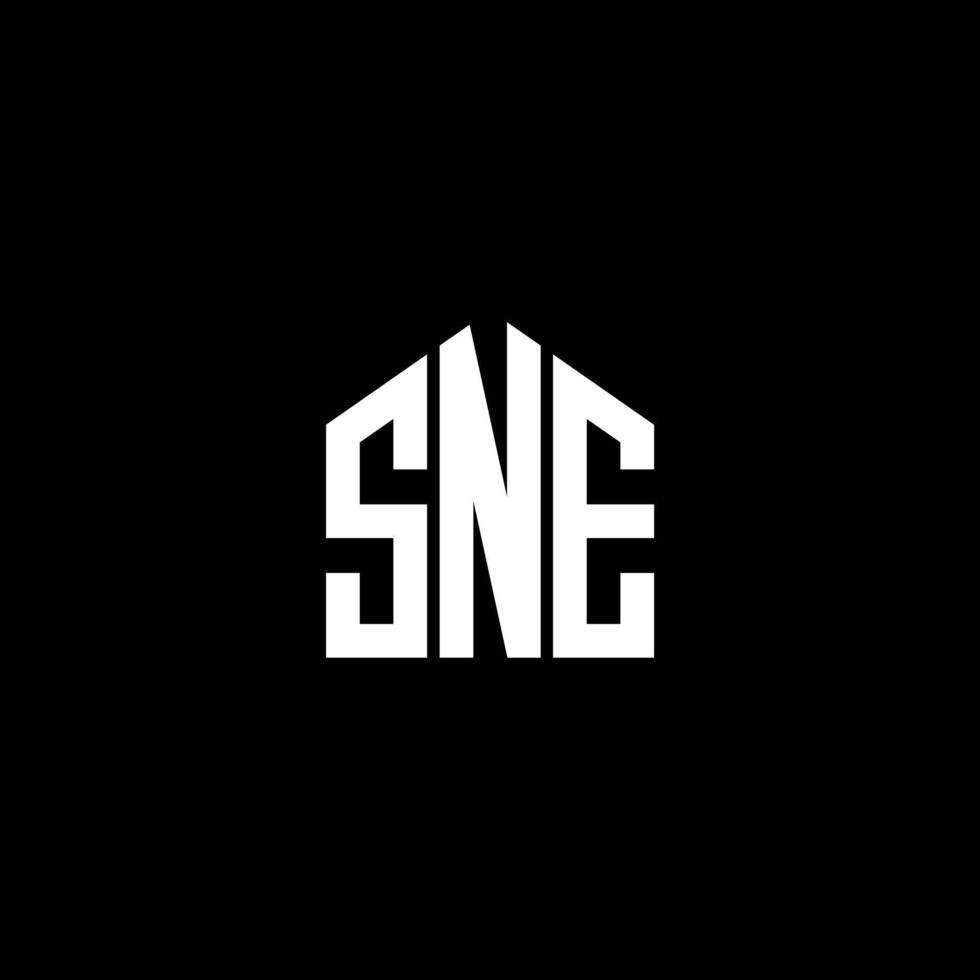 SNE letter design.SNE letter logo design on BLACK background. SNE creative initials letter logo concept. SNE letter design.SNE letter logo design on BLACK background. S vector