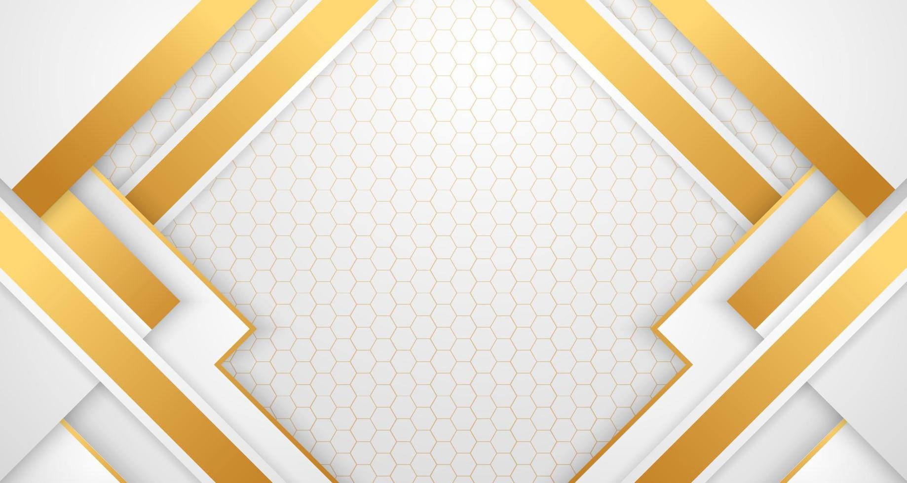 Abstract Background Gold and White vector