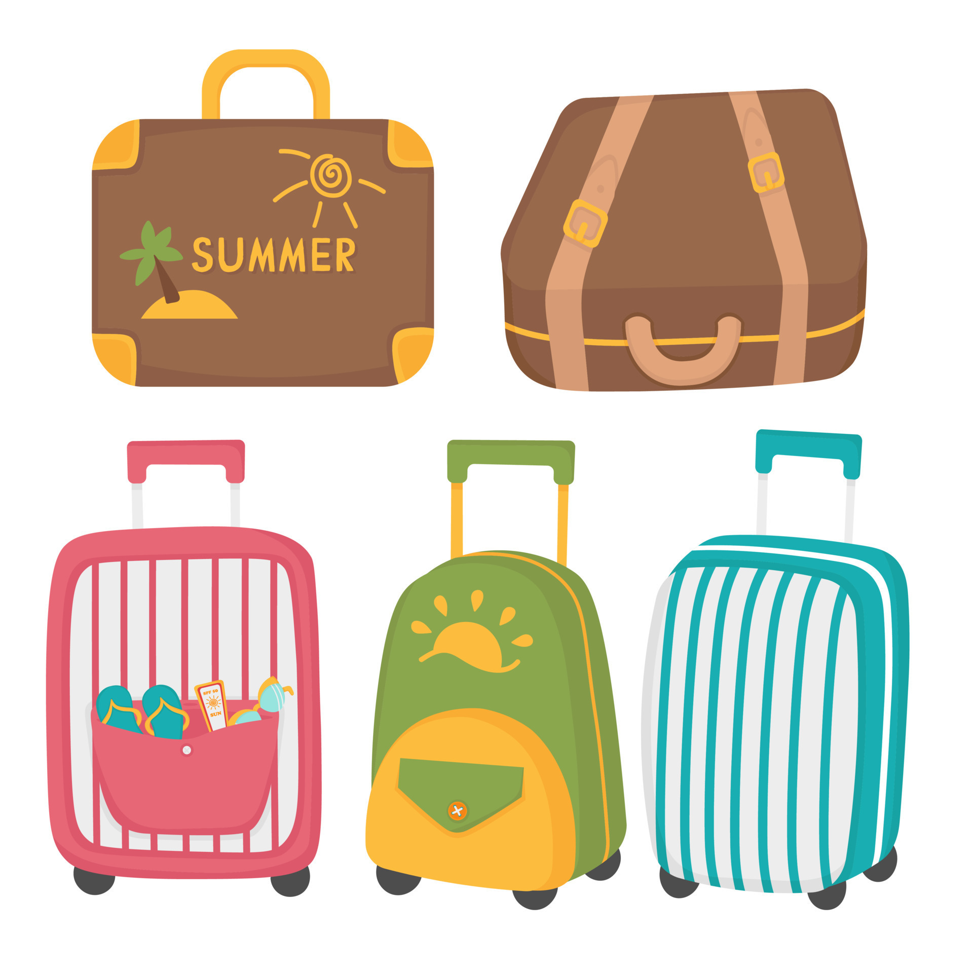 travel bag clipart