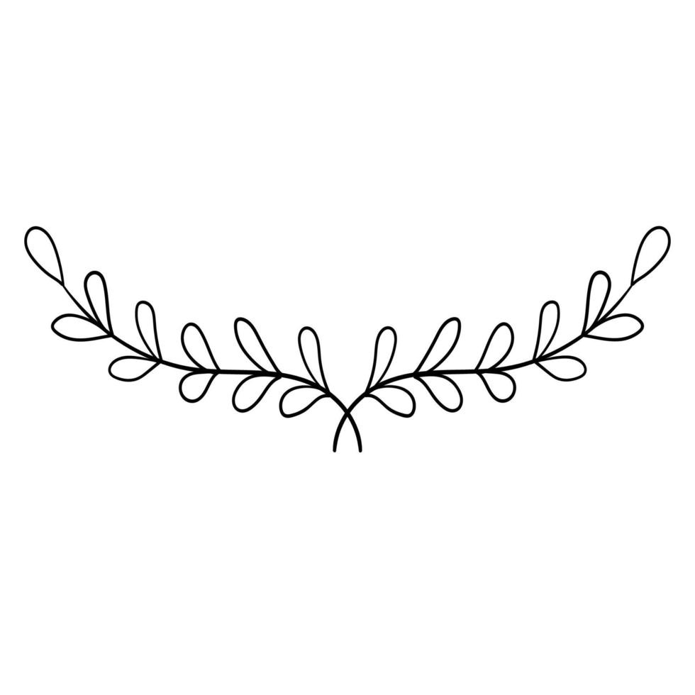 Botanical ornament of leaves, flowers, patterns for decoration vector