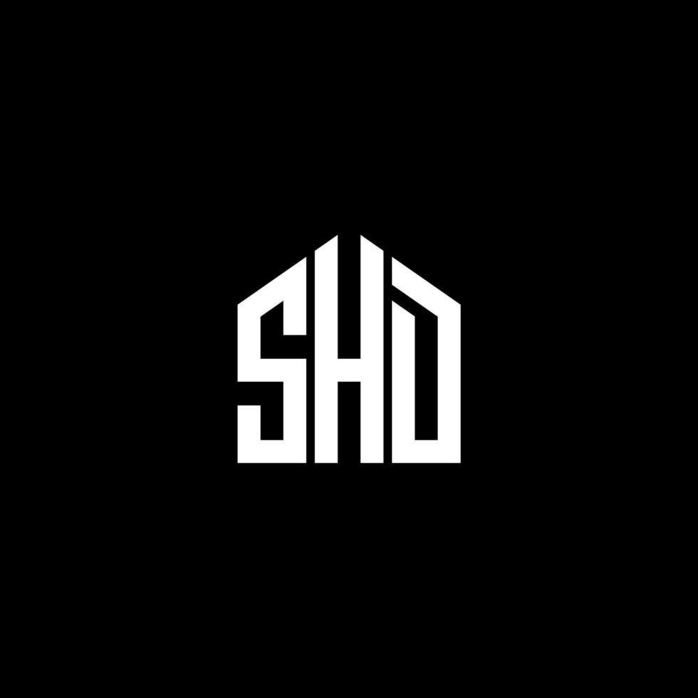SHD letter design.SHD letter logo design on BLACK background. SHD creative initials letter logo concept. SHD letter design.SHD letter logo design on BLACK background. S vector
