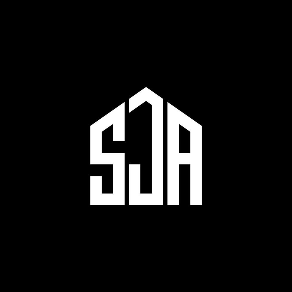 SJA letter design.SJA letter logo design on BLACK background. SJA creative initials letter logo concept. SJA letter design.SJA letter logo design on BLACK background. S vector