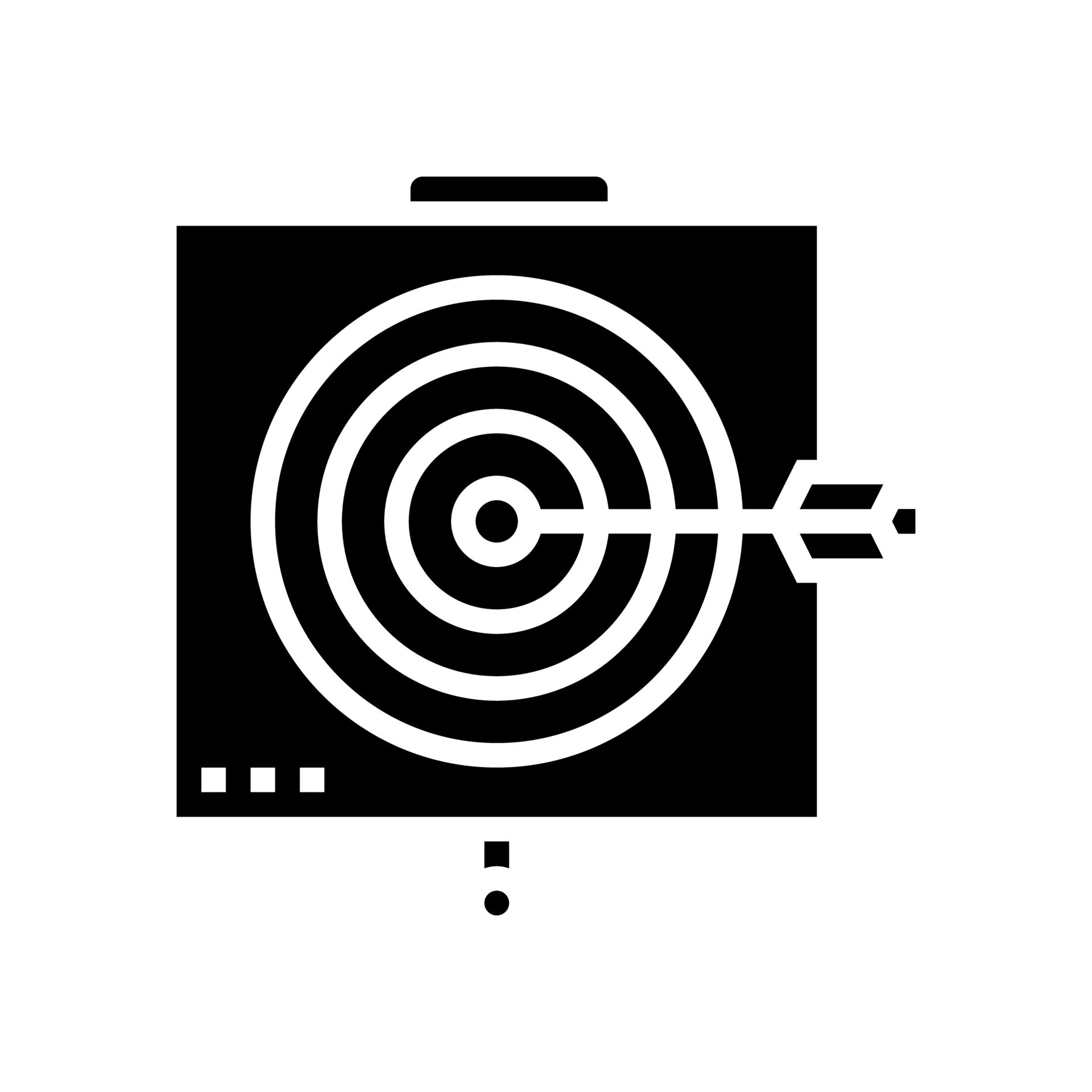 arrow on target glyph icon vector illustration 10186053 Vector Art at Vecteezy