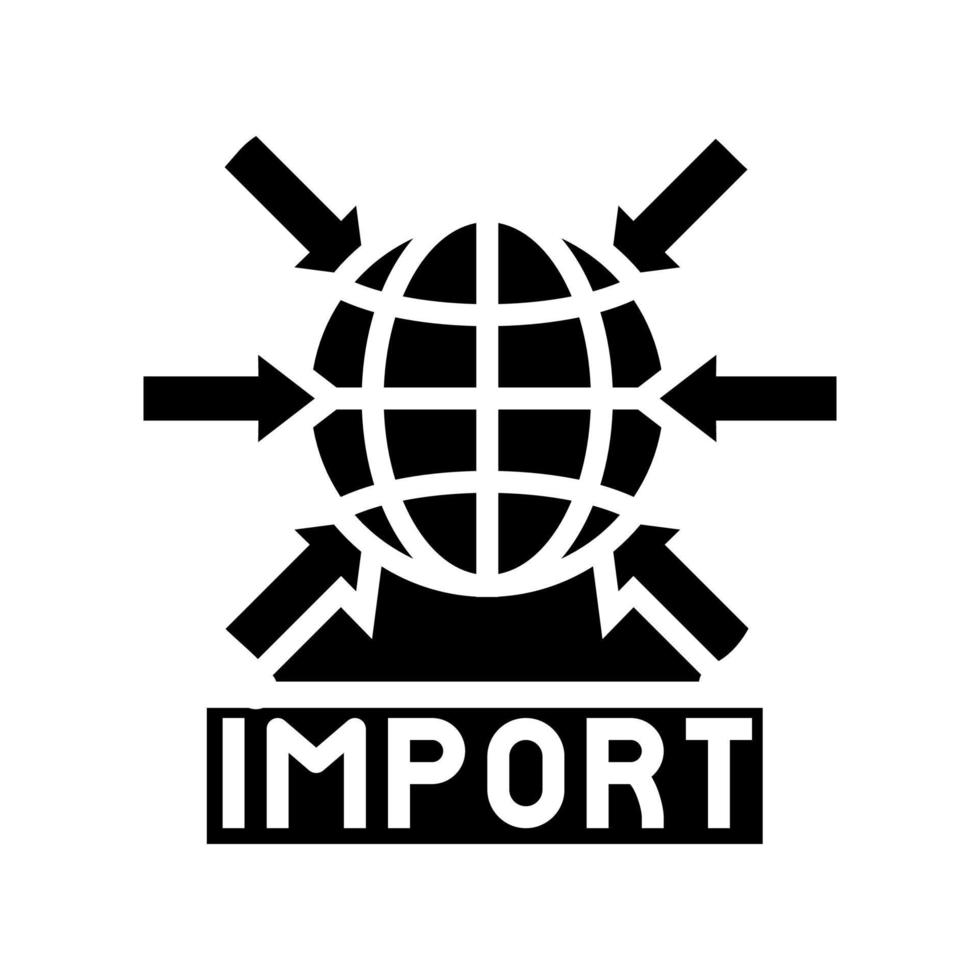import transportation glyph icon vector black illustration