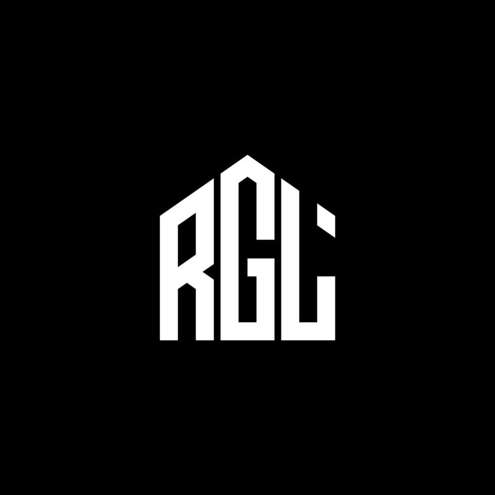 RGL letter design.RGL letter logo design on BLACK background. RGL creative initials letter logo concept. RGL letter design.RGL letter logo design on BLACK background. R vector