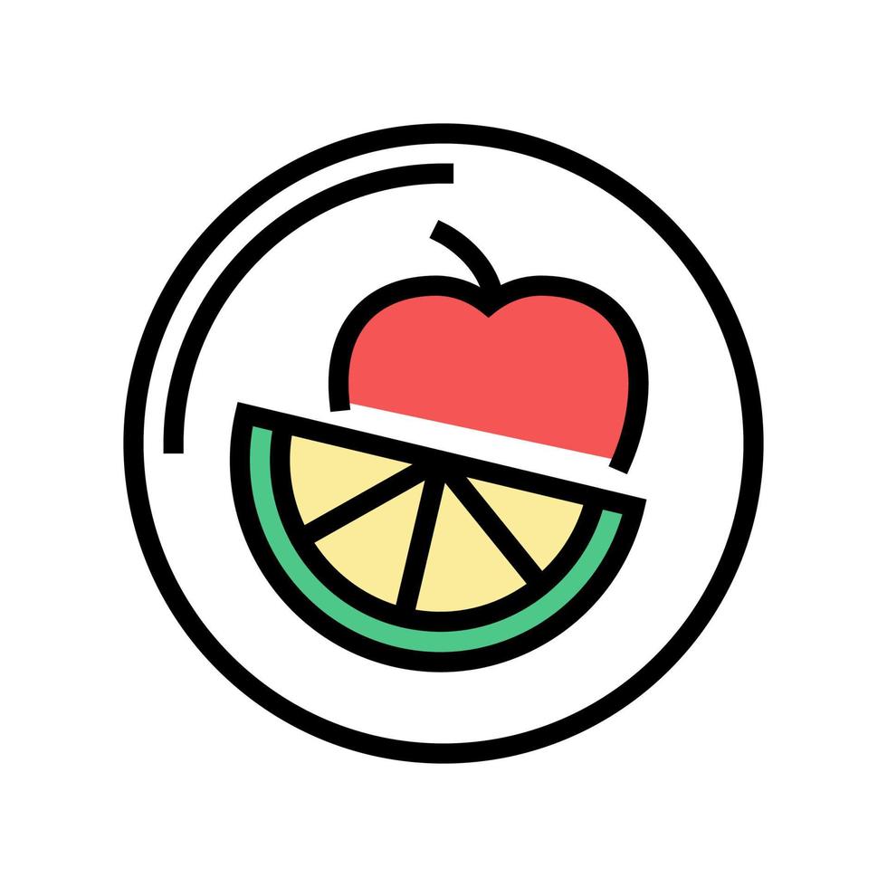 fruits department store color icon vector illustration