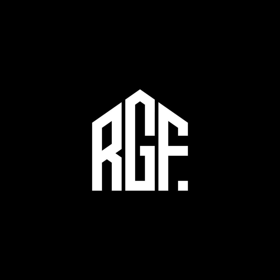 RGF letter design.RGF letter logo design on BLACK background. RGF creative initials letter logo concept. RGF letter design.RGF letter logo design on BLACK background. R vector