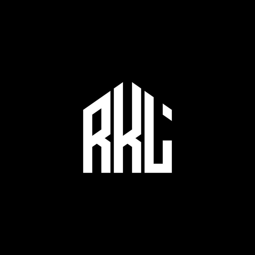 RKL letter logo design on BLACK background. RKL creative initials letter logo concept. RKL letter design. vector