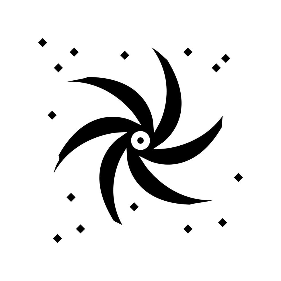 agujero negro glifo icono vector negro ilustración