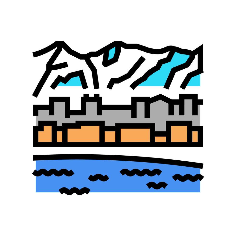 ilustración de vector de icono de color de estado de alaska