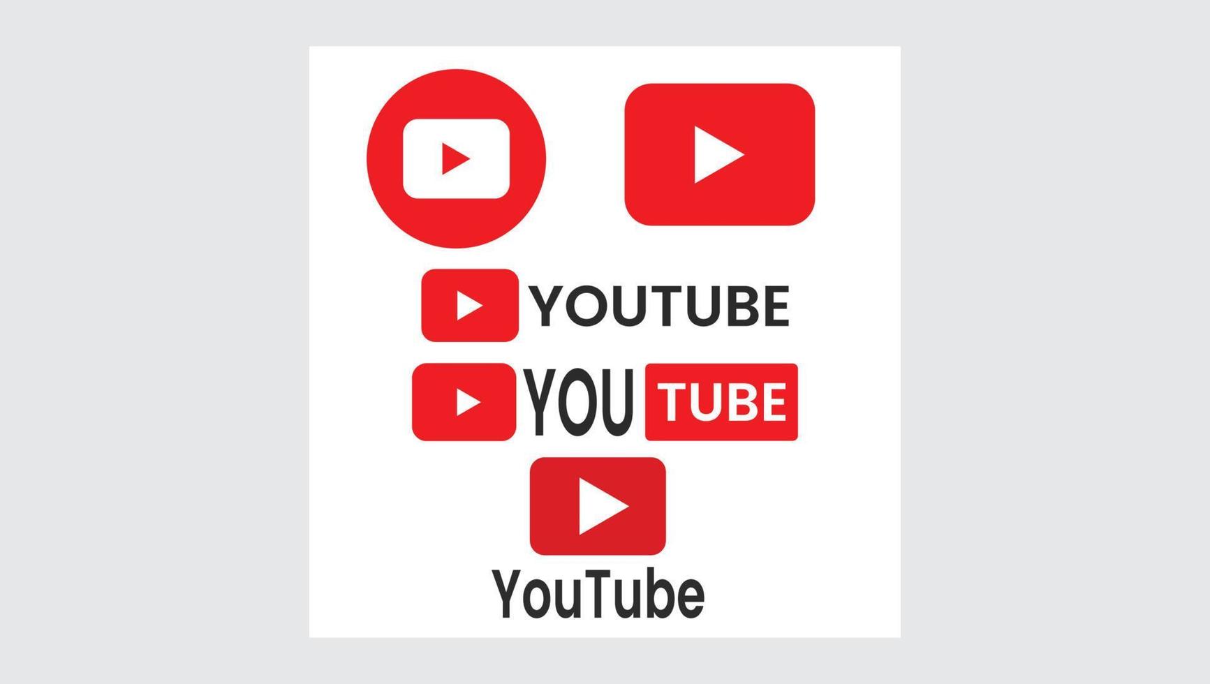 YouTube logo vector