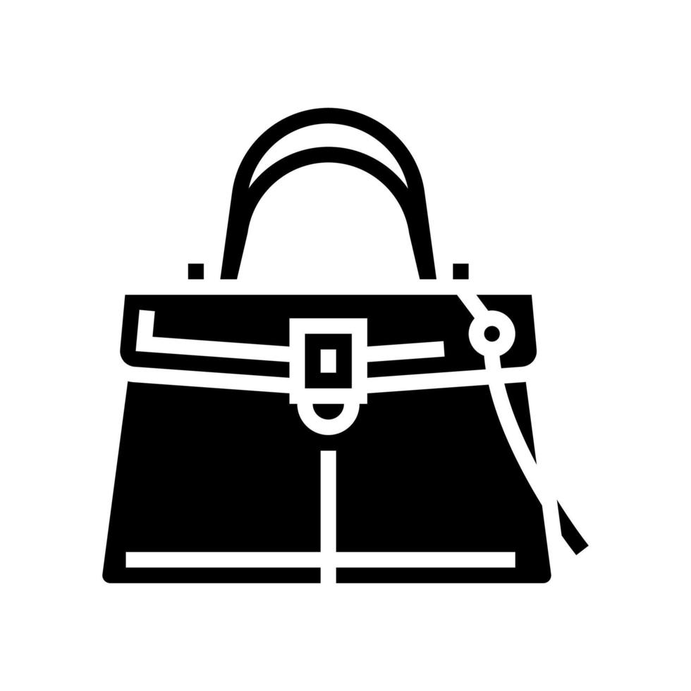 fashion bag glyph icon vector illustration