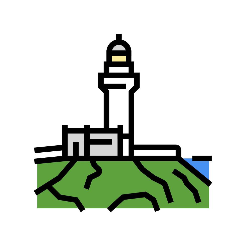 cape byron color icon vector illustration