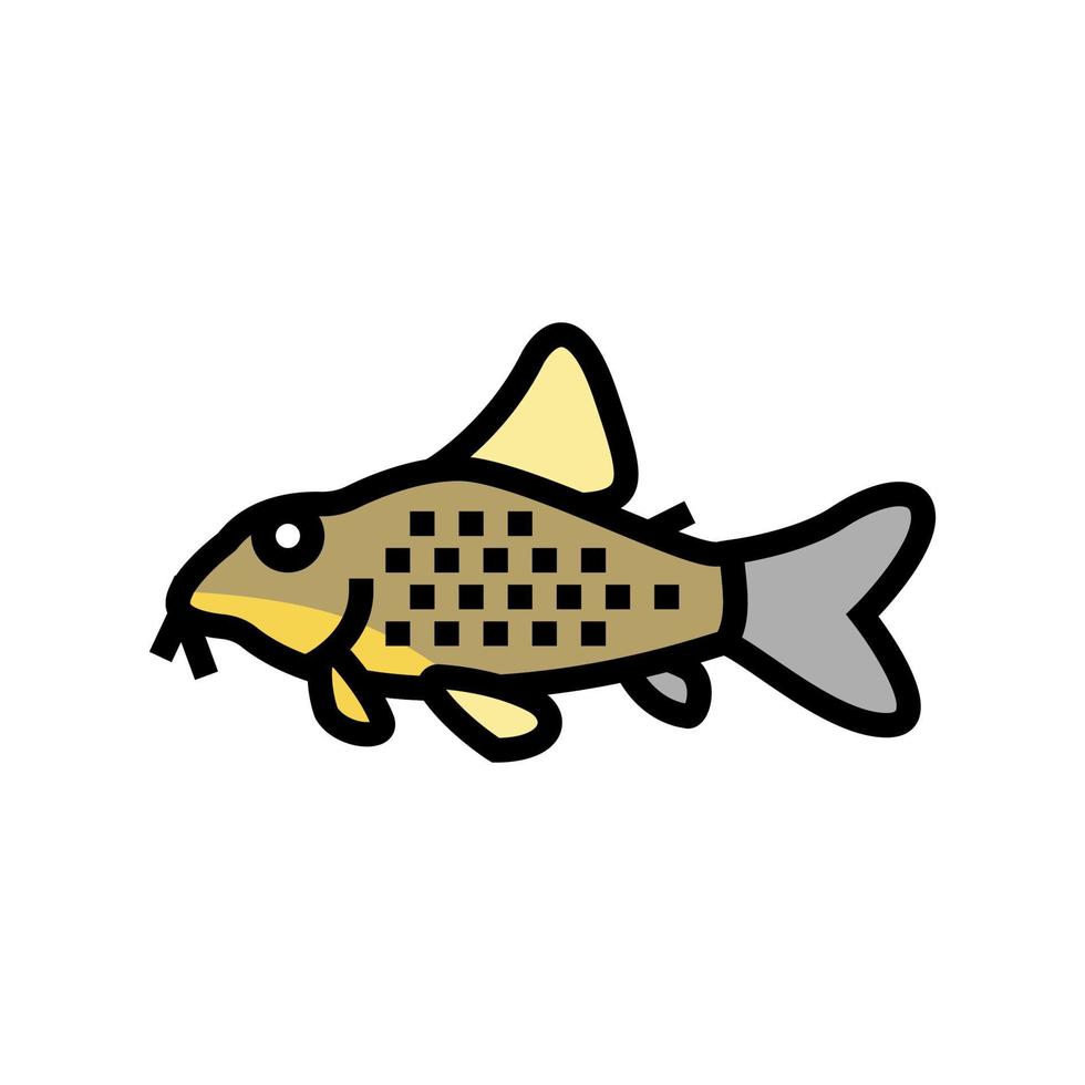 cory catfish color icon vector illustration