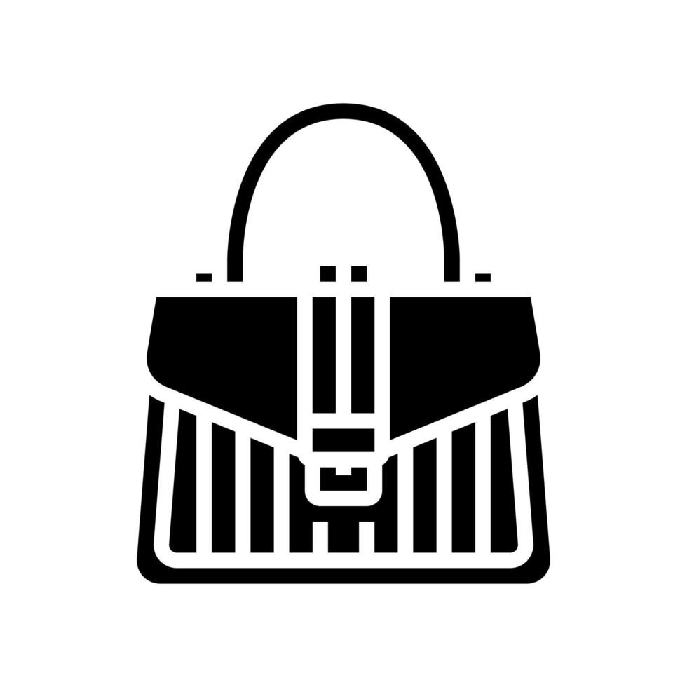 handle bag glyph icon vector illustration