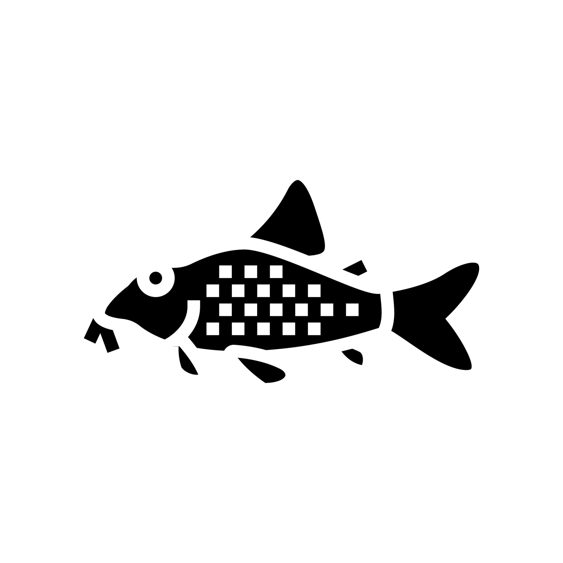 cory catfish glyph icon vector illustration 10187314 Vector Art at Vecteezy