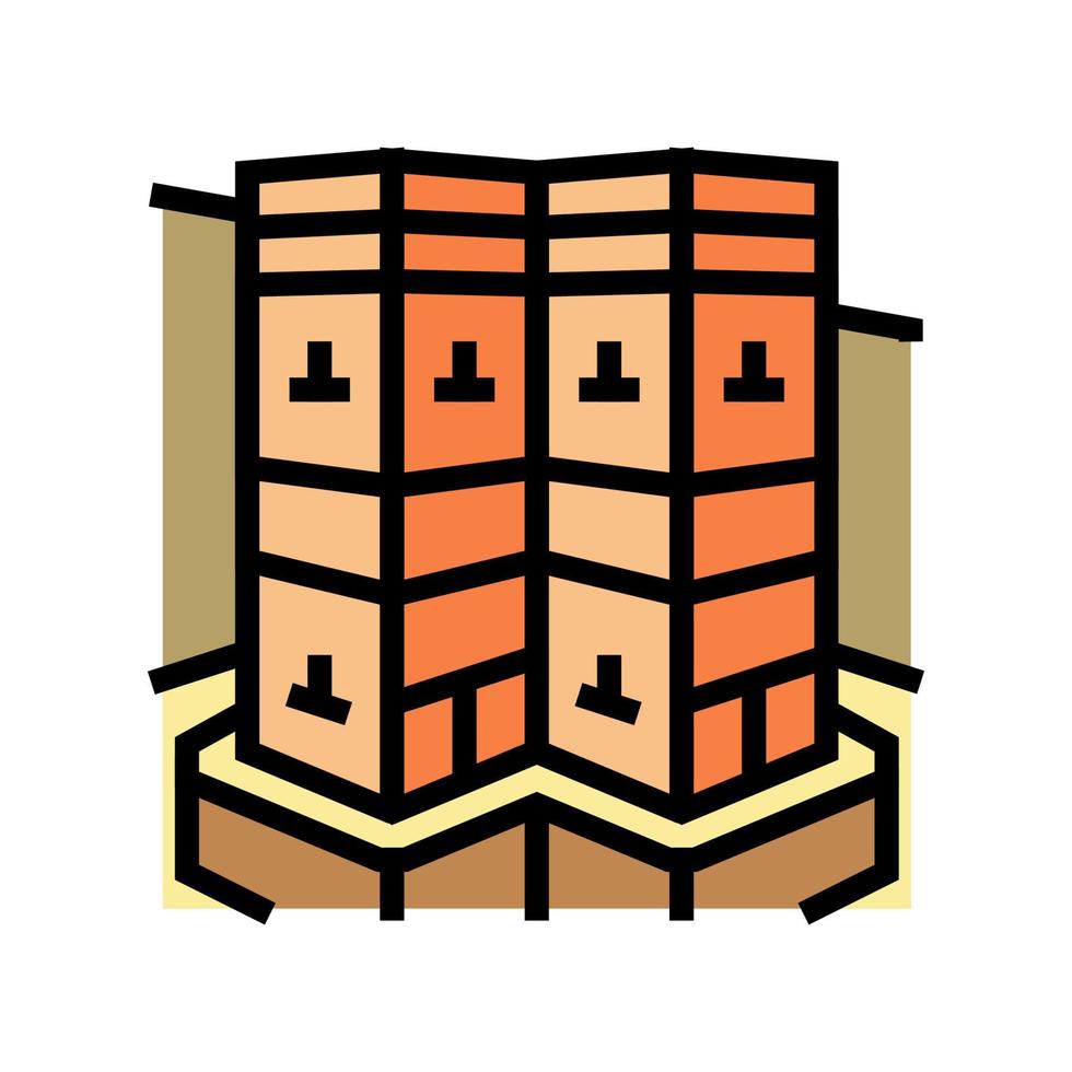 lalibela africa historical construction color icon vector illustration