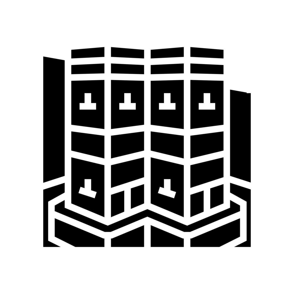 lalibela africa historical construction glyph icon vector illustration