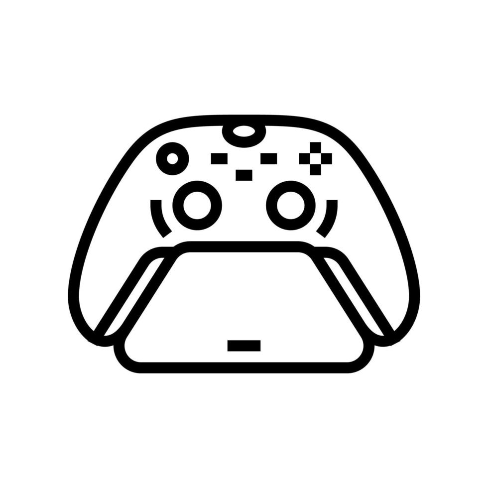 controller stand line icon vector illustration