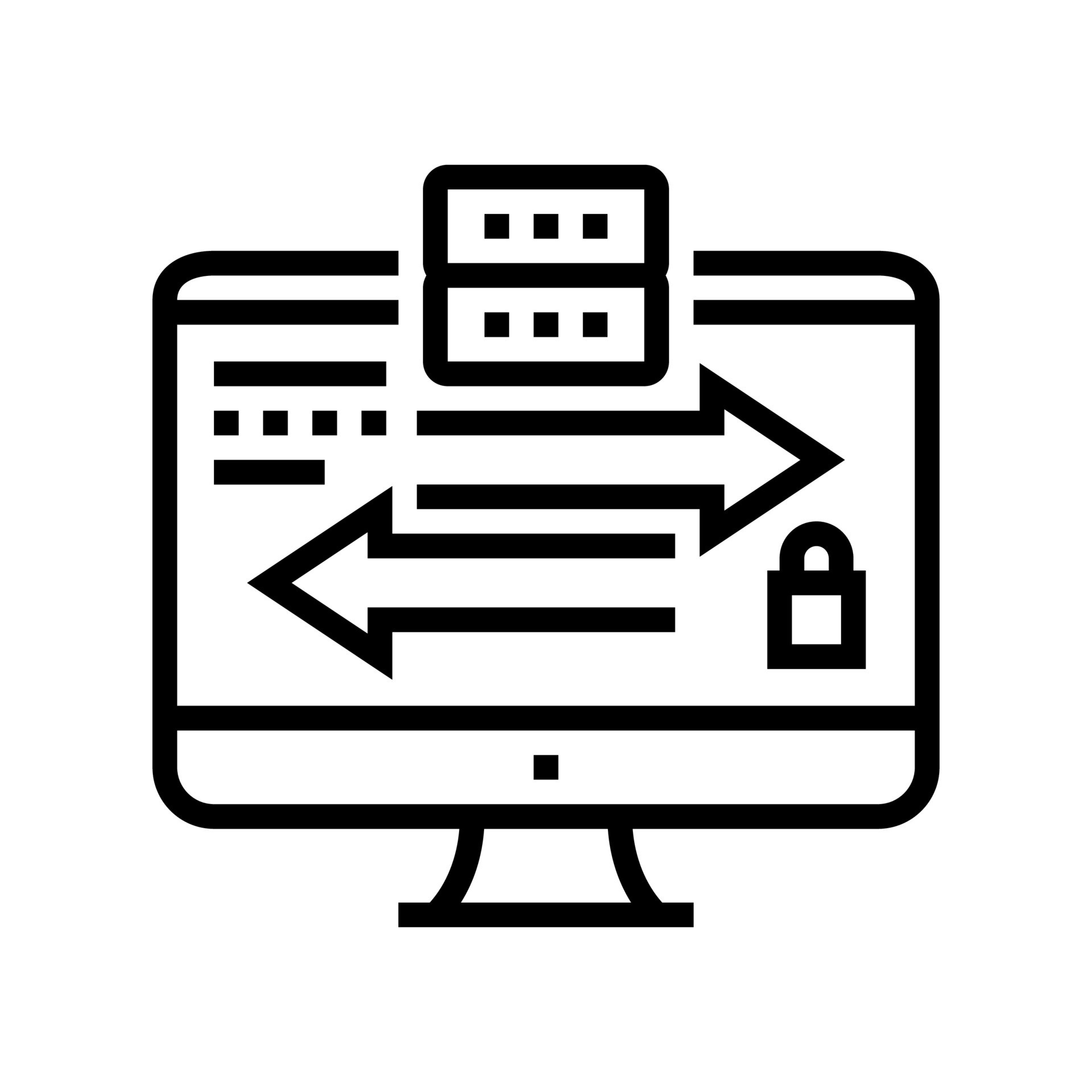 data exchange between servers line icon vector illustration 10187739 Vector Art at Vecteezy
