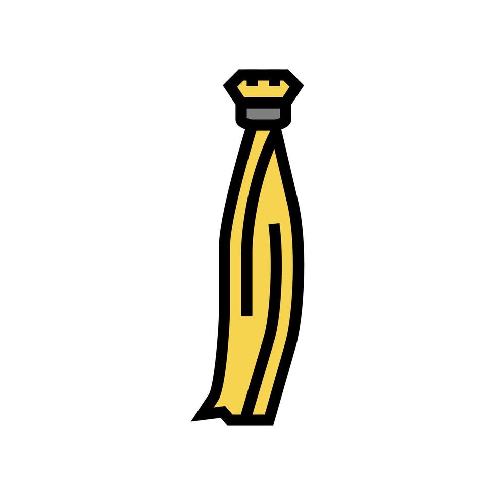 Ilustración de vector de icono de color de accesorio de cabello rubio rizado