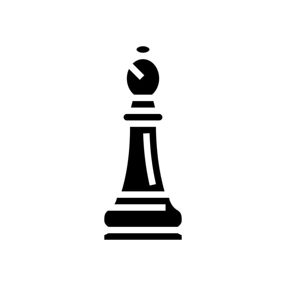 rook chess glyph icon vector illustration