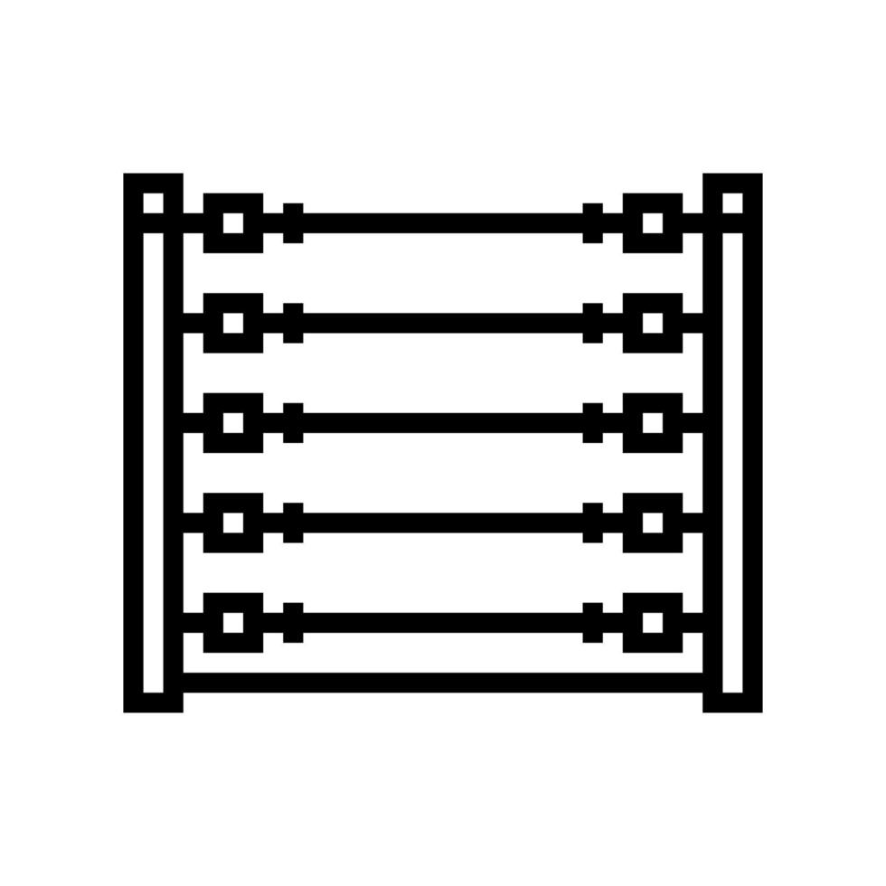 power fence line icon vector illustration