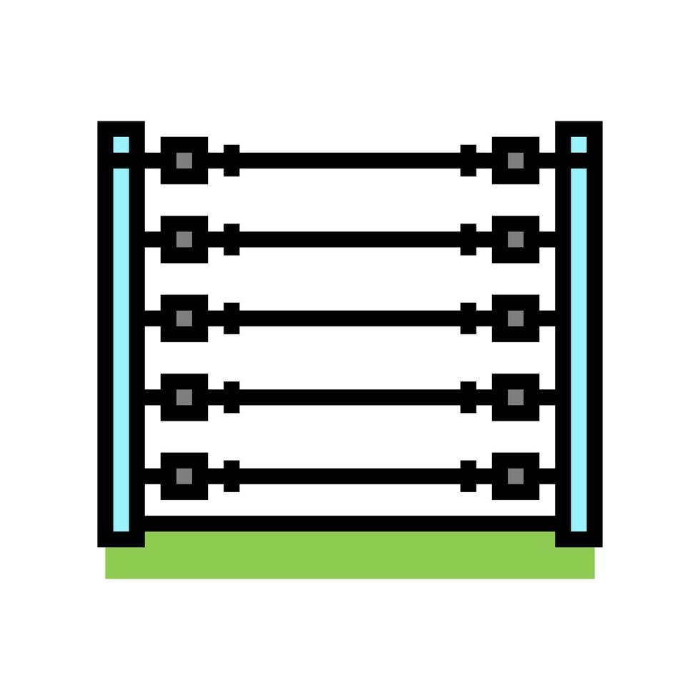 power fence color icon vector illustration