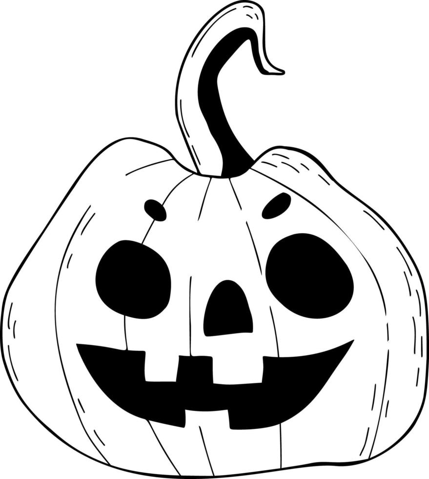 Pumpkin Jack. Halloween vector