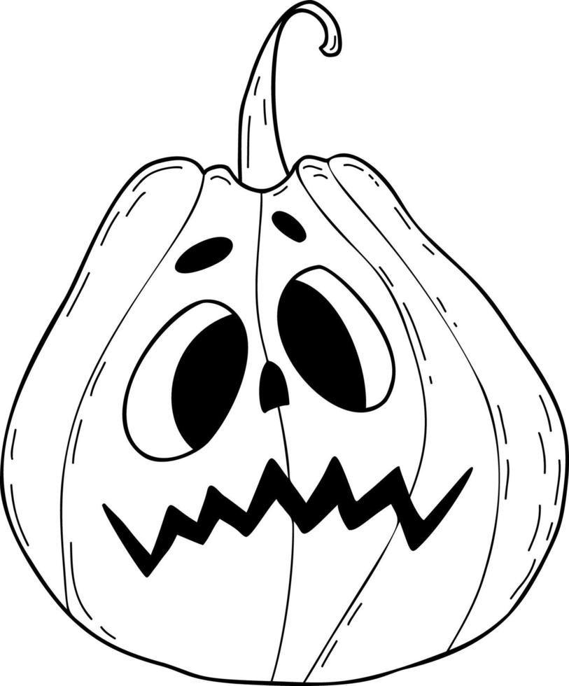 Cute Pumpkin Jack. Holiday Halloween vector