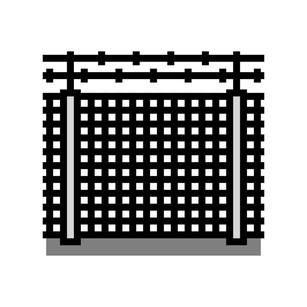 security fence color icon vector illustration