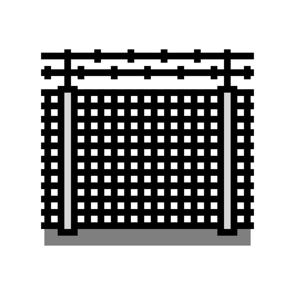 security fence color icon vector illustration