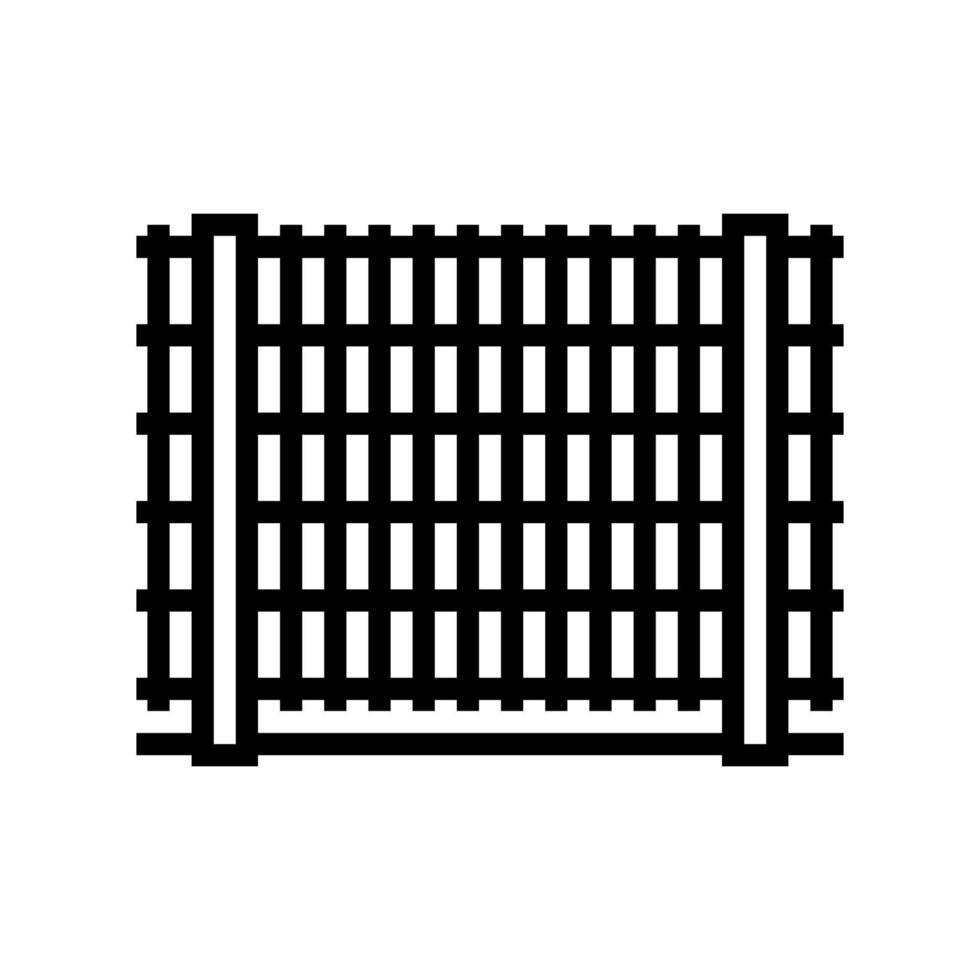 wire fence line icon vector illustration
