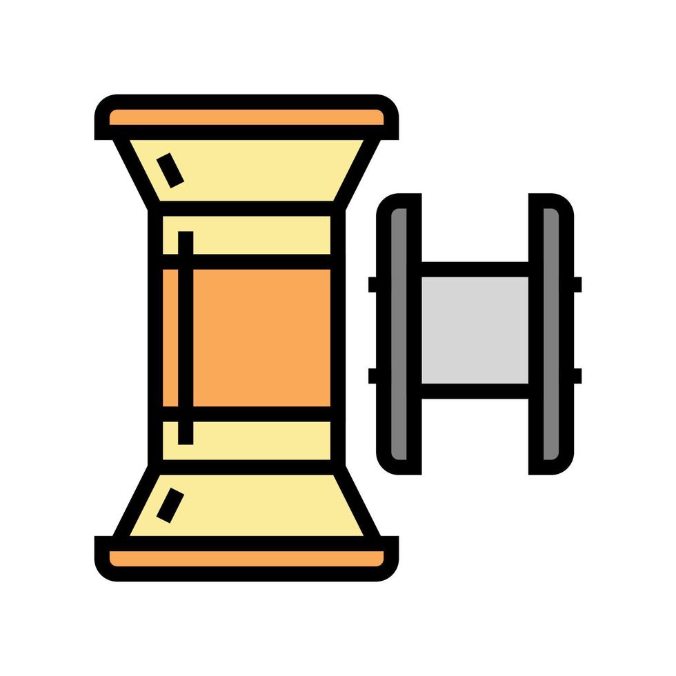 spool sewer accessory color icon vector illustration